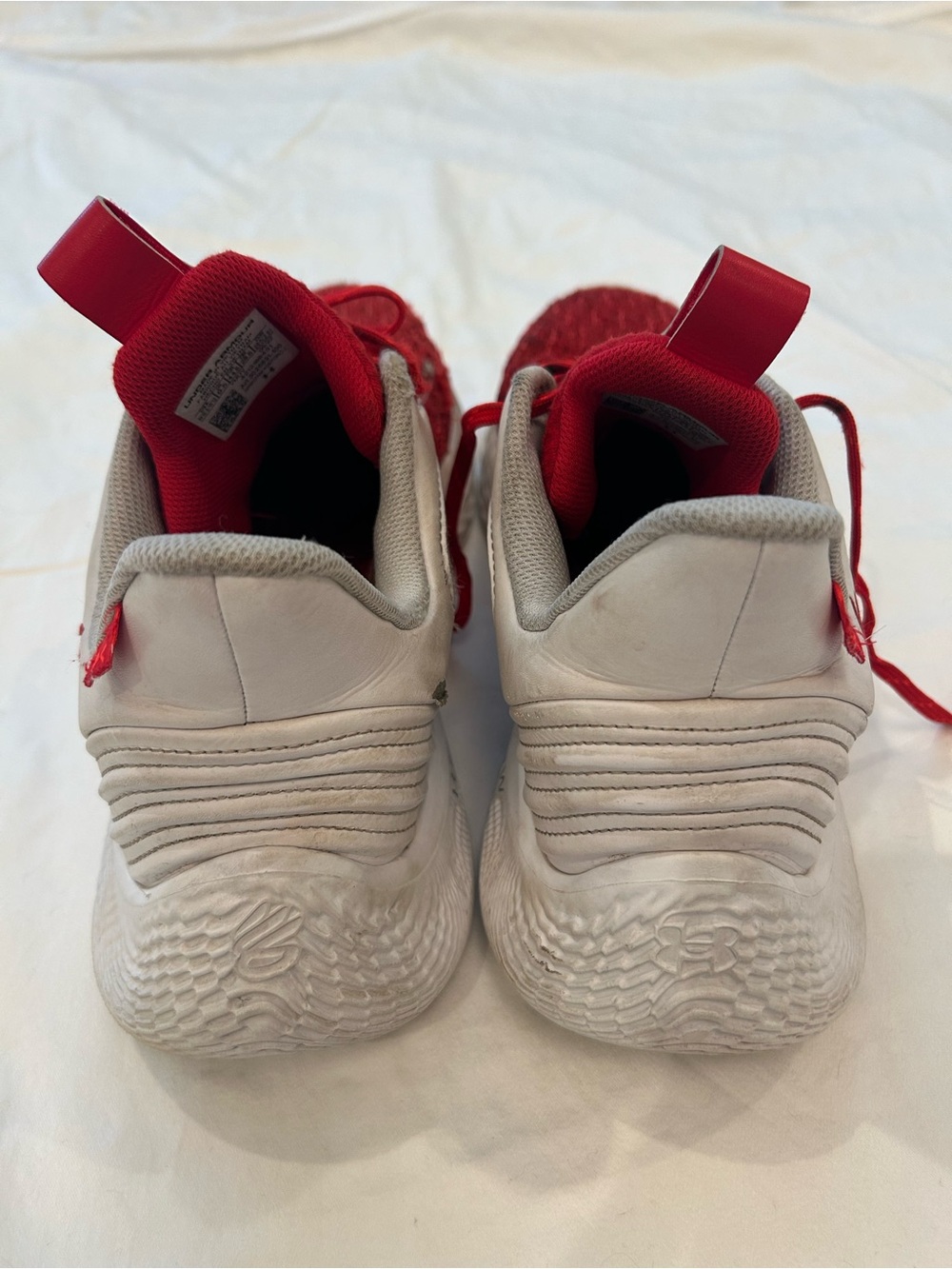 Under Armour Curry Flow 9 | Team Red & White | Men’s 9.5 - Picture 3 of 7